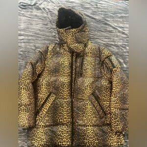 The Kooples Men’s Animal Print Puffer Jacket Size L